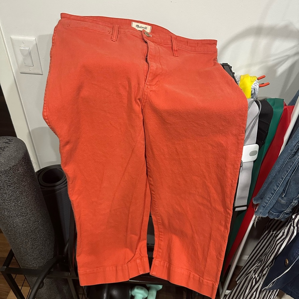 Madewell Emmett wide leg crop pants